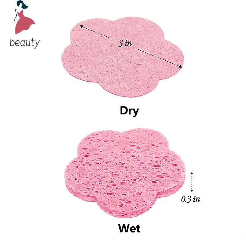 إسفنجة لتنظيف الوجه على شكل برقوق ، قناع مقشر ، تدليك سبا للوجه ، إزالة ماكياج ، ضغط أكثر سمكا ، السليلوز الطبيعي