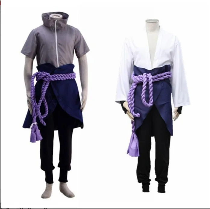 

Halloween Uchiha Sasuke Cosplay Costume Amazon Cross-border Wholesale Zipper Style Anime Performance Costume