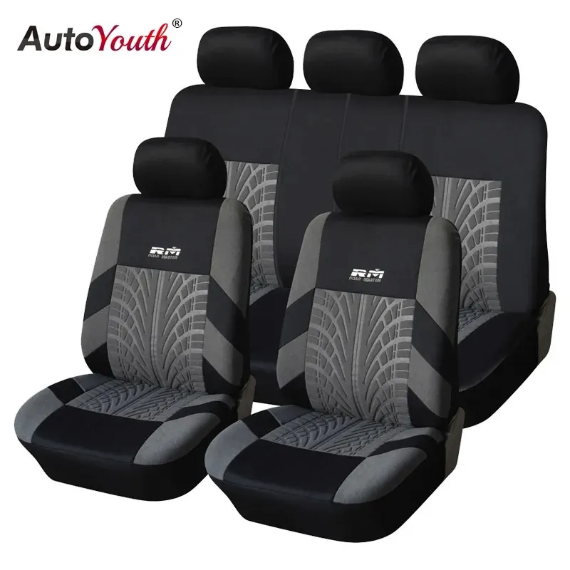 AUTOYOUTH ขายร้อน9PCS และ4PCS Universal Car Seat Fit รถยนต์ส่วนใหญ่ที่มียาง Track รายละเอียดรถจัดแต่งทรงผมรถที่นั่ง Protector