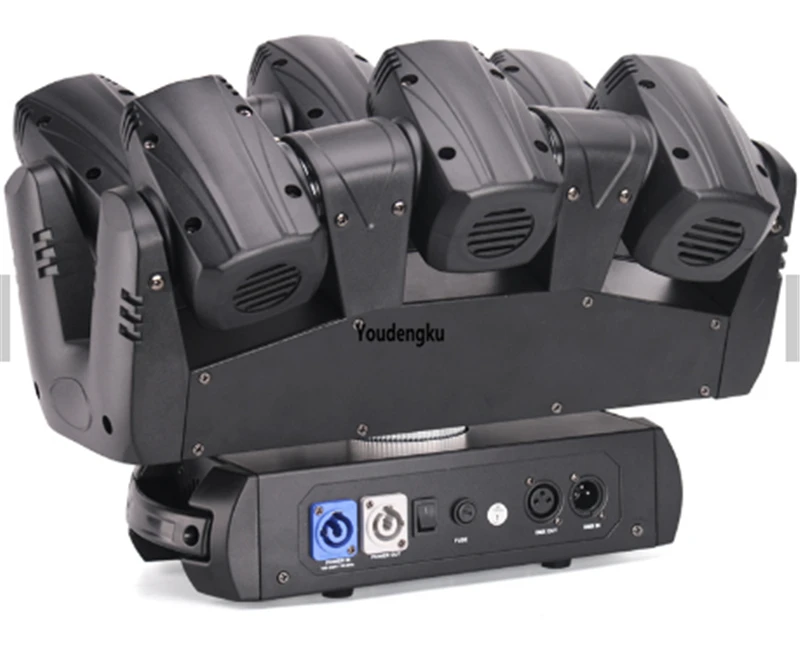 4 шт. 6 головок Dj Led 10 Вт Rgbw Dmx Spider Moving Head Beam светодиодный светильник для музыкальной вечеринки Disco KtvDj для дискотеки, домашней вечеринки