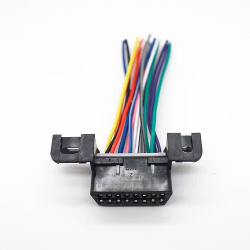 Imagen 2 del producto Ensamble el arnés Obd abierto J1962F 18AWG enchufe del coche Cable Obd2 de 16 pines conector de extensión hembra adaptador de interfaz de cinta