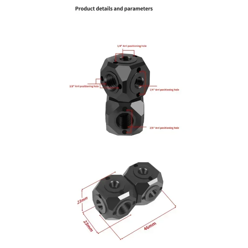 Versatile Mini Magic Cube Transfer Screw Holes ARRI 1/4