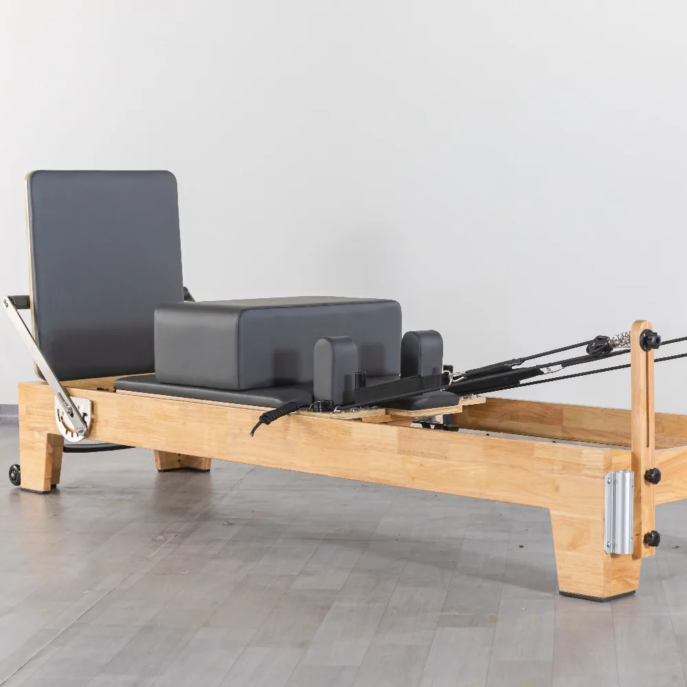 

Oak Wood Pilates Reformer Gym Fitness Equipment Pilates Reformer