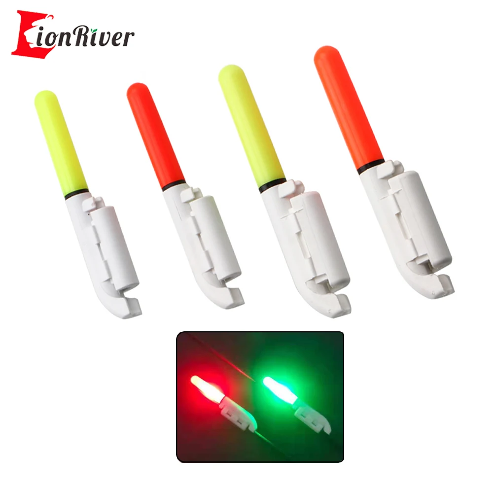 Lionriver Waterproof Fishing Electronic Rod Luminous Stick Light Holder Red Green LED Removable Float Tackle Night Rock Fishing