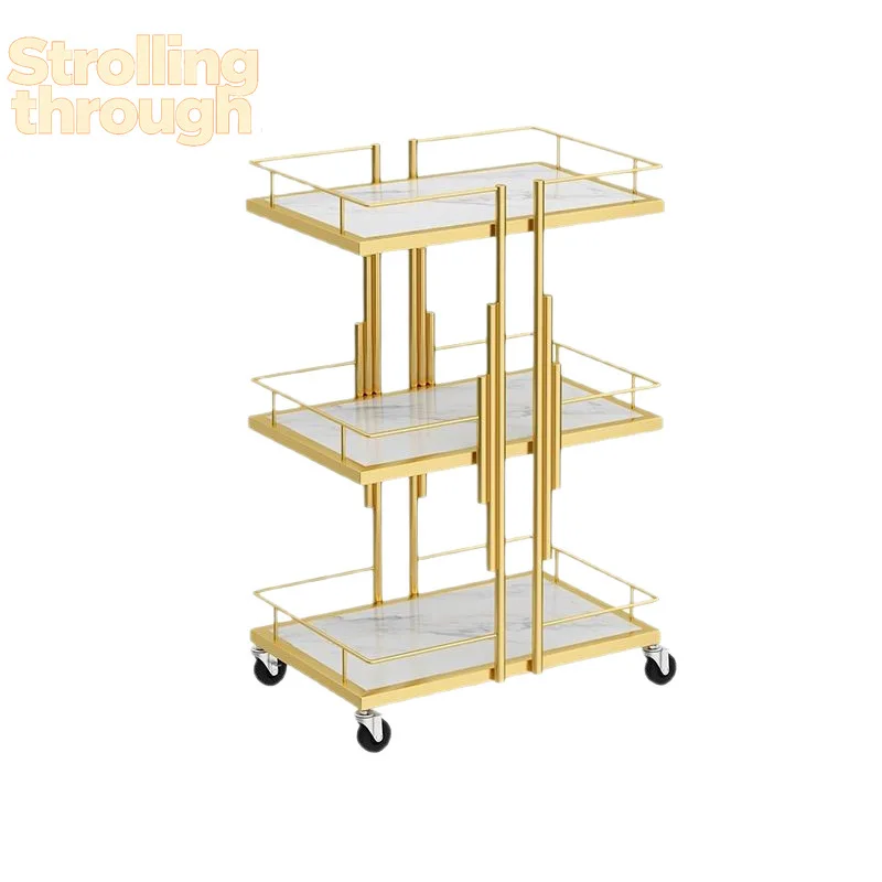 

trolley fashion light luxury multi-layer rack removable cosmetics easy-to-use tools cart