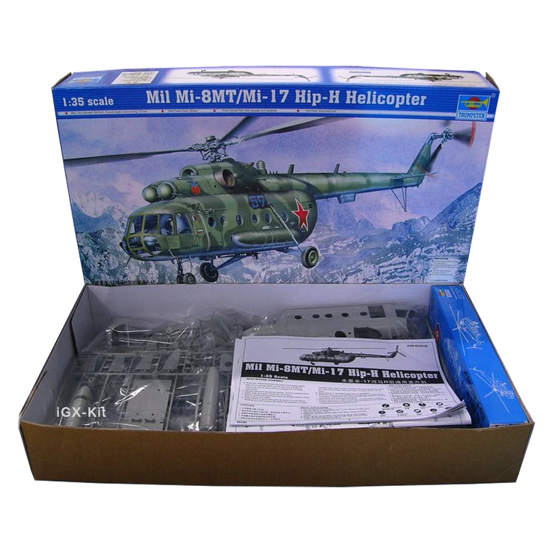 

Trumpeter 05102 1/32 Scale Soviet Mi-8MT Mi-17 Hip-H Helicopter Toy Craft Hobby Military Assembly Plastic Model Building Kit