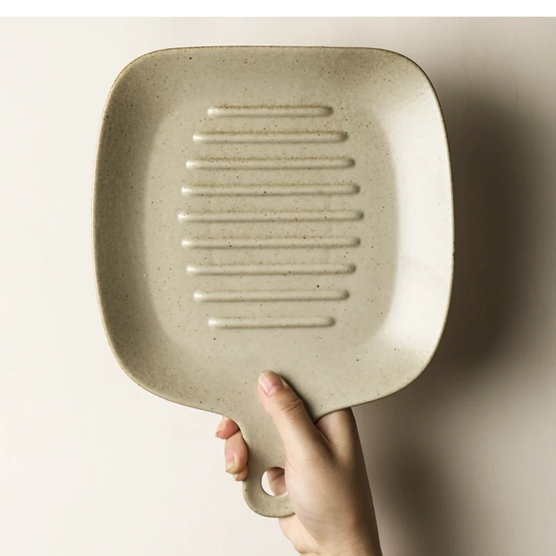 

Керамическая посуда для выпечки в японском стиле, бытовая печь для выпечки риса, посуда, обеденная ручка