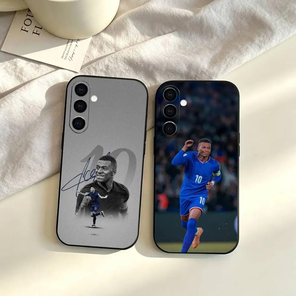 Football star Kylian Mbappe  gift Phone Case Black Silicone Soft For Samsung Galaxy A73,A72,A71,A70,A53,A52,A51
