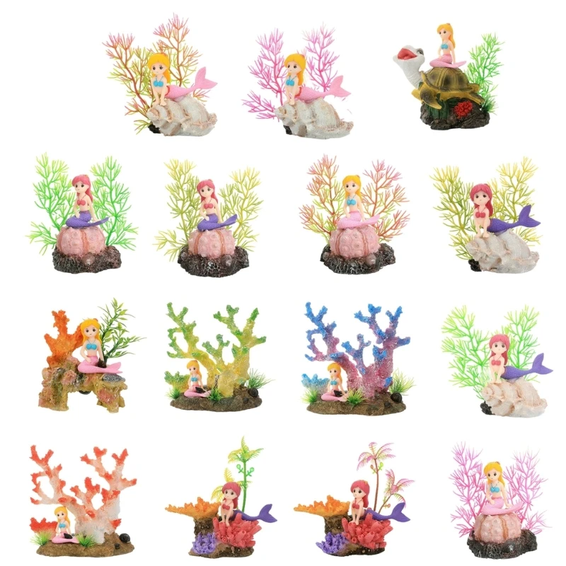 Delicate Blond Girl Landscape Hallowed Cave Terrarium Hideouts Shrimp Hideouts Statue Aquariums Habitat Decors