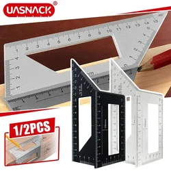 T-Typ Holzbearbeitung Messer Lineal Multifunktions Lineal 45 90 Grad Gauge Regel Messung Werkzeug Zimmerei Scribe Mark Linie Mess