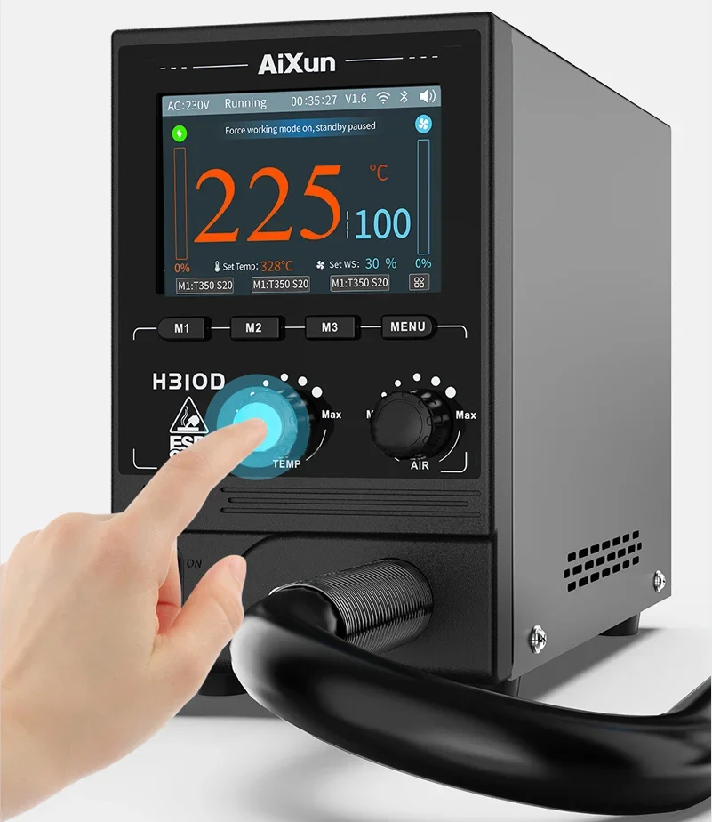 Stazione di saldatura AIXUN H310D riparazione elettronica saldatura dissaldatura controllo accurato della temperatura stazione di rilavorazione ad