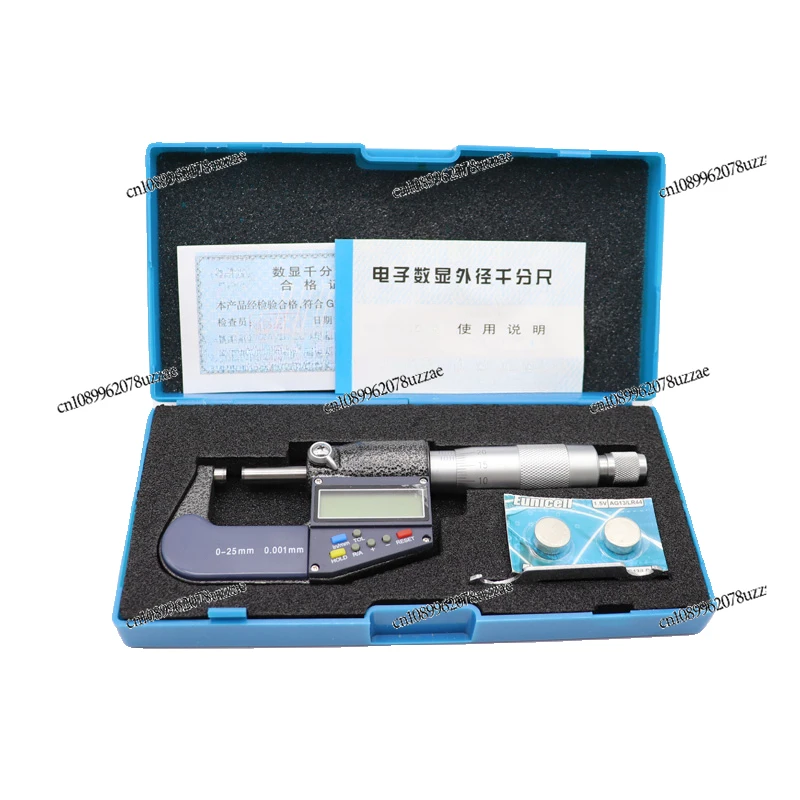 Digital Micrometer 0-25 Outer Diameter Micrometer Accuracy 0.001 High Precision Battery Accessories Thickness Gauge
