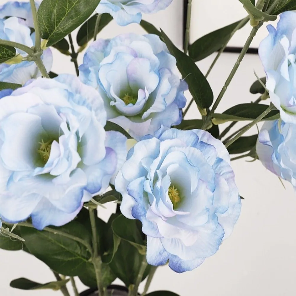 Platycodon Flower Artificial Balloon Flower Real Touch Lisianthus Simulation Big Lisianthus Artificial Realistic Fake Flower