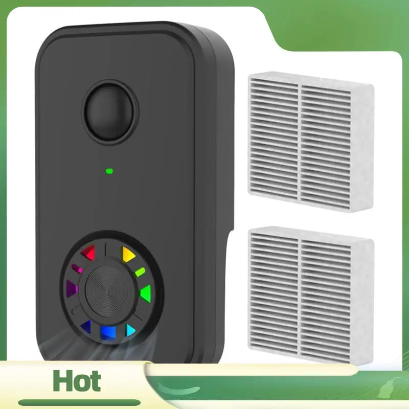 N95R HEPA Filter Fan Air Purifier Plug-In Design Removes Dust, Pet Dander For Kitchen, Office Pet Room Eu Power Adapter EU PLUG