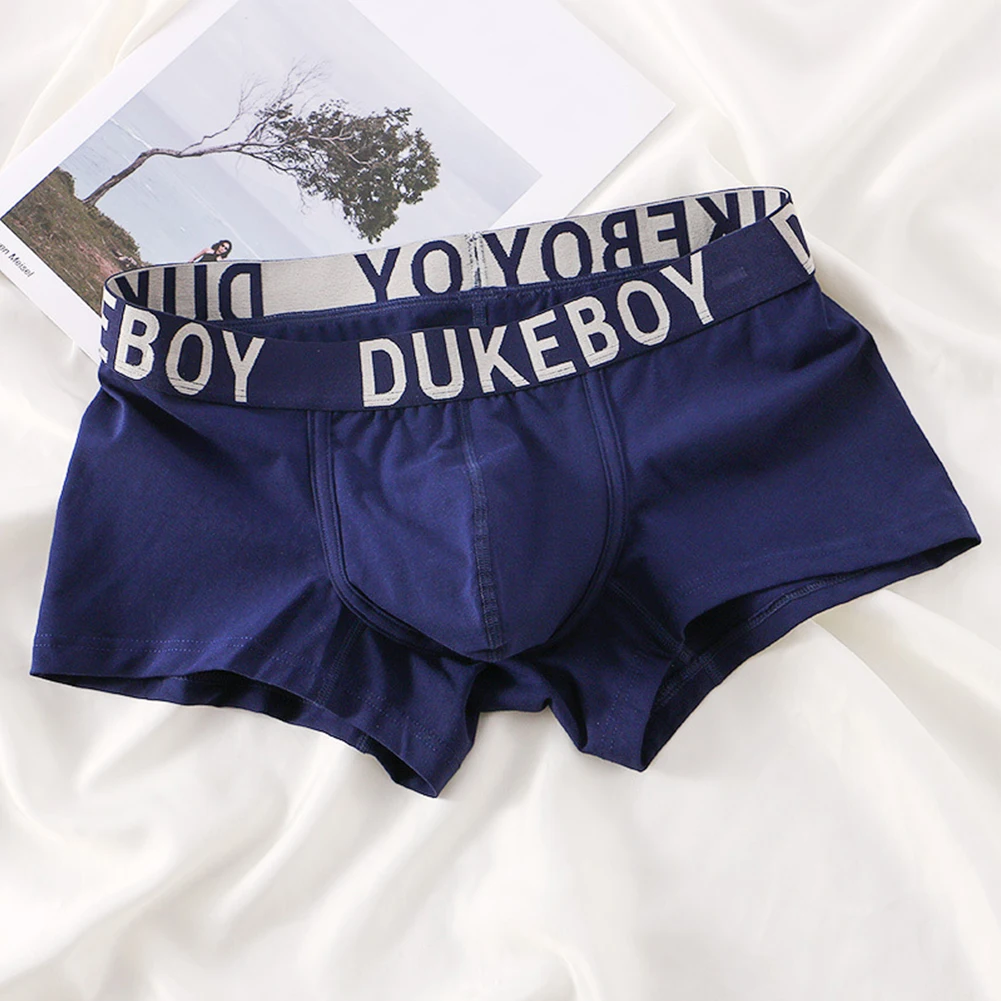 

1pc Underwear 95% Cotton Blend Boxer Mens Low Rise Sexy Boxers Shorts Breathable Casual Sports Panties For Man