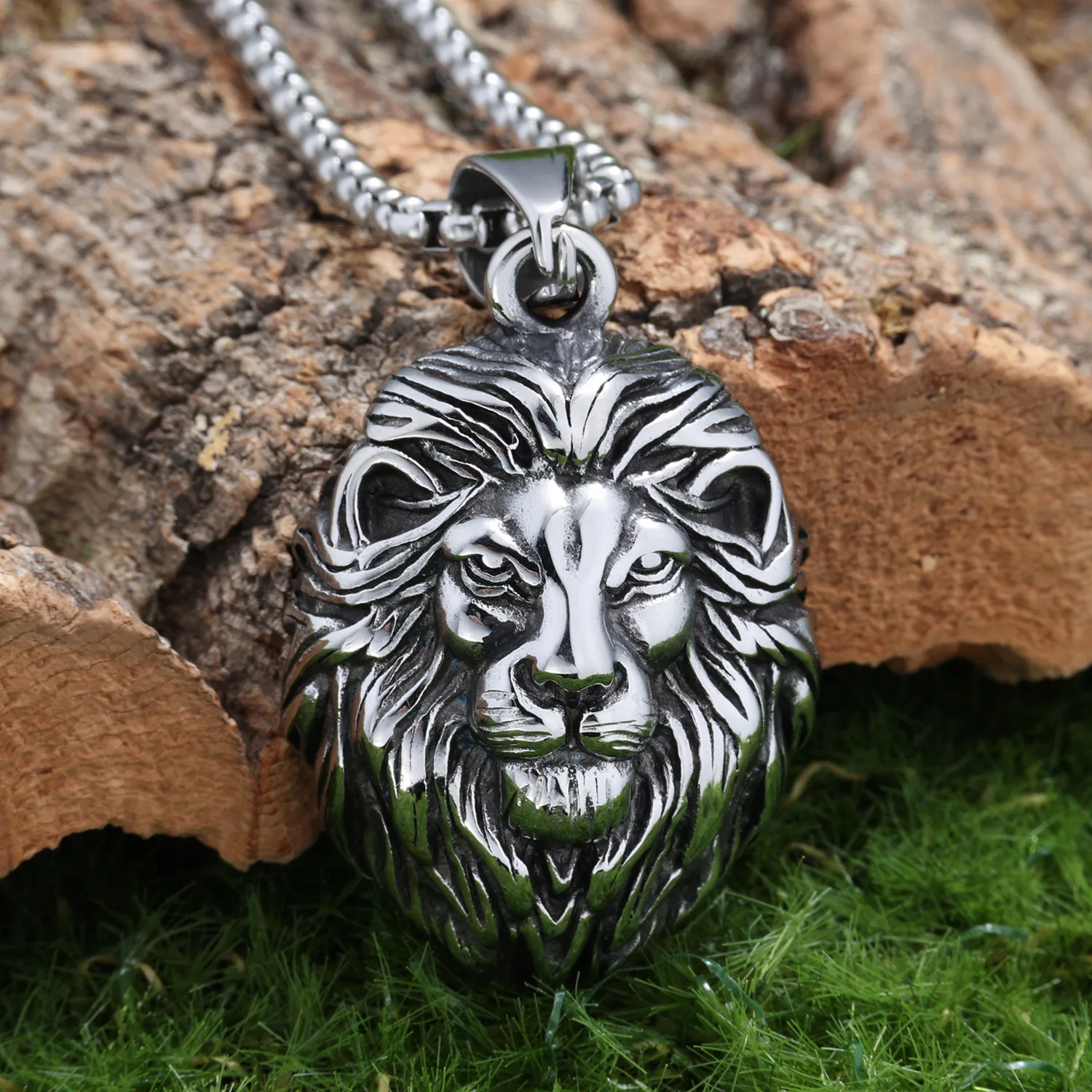 Neue Persönlichkeit Trend Halskette Tier Löwe Form Anhänger Edelstahl Titan Stahl Qualität Jungen Mode Geburtstag Geschenk