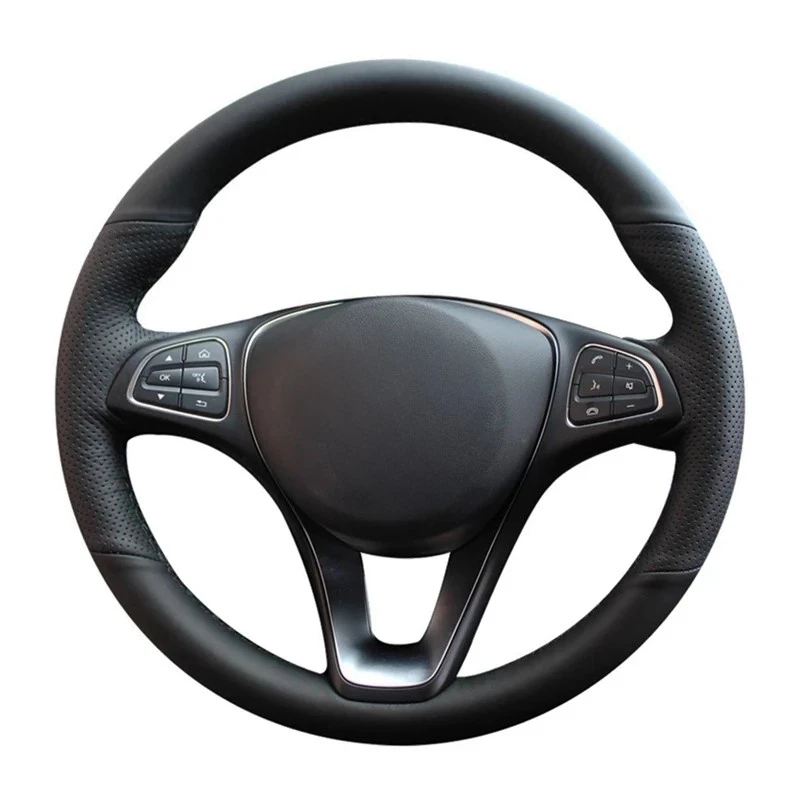 

Car Steering Wheel Cover Customized Artificial Leather For Mercedes Benz C180 C200 C260 C300 B200 E200 E300 CLS260 CLS300 GLC260