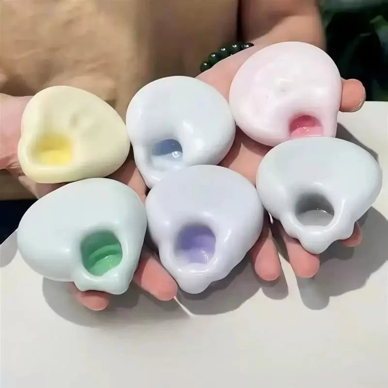 Shapeable Vacuum Squishies Sand Ball Fidget Sensory Noisy Ball Anxiety Relief Relax Desktop Squeezing Soothing Toy Birthday Gift
