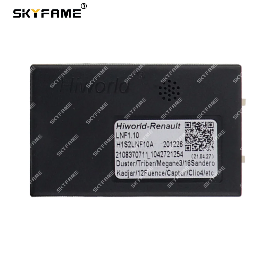 Skyfame adaptador de cablagem de carro, 16 pinos, caixa canbus, decodificador, cabo de alimentação android para renault clio 3 lnf1.10