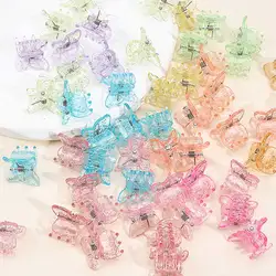 50Pcs Mini Hair Claws Kawaii Butterfly Hair Clips For Baby Girls Sweet Crab Hairpins Kids Barrettes Hair Colorful Accessories