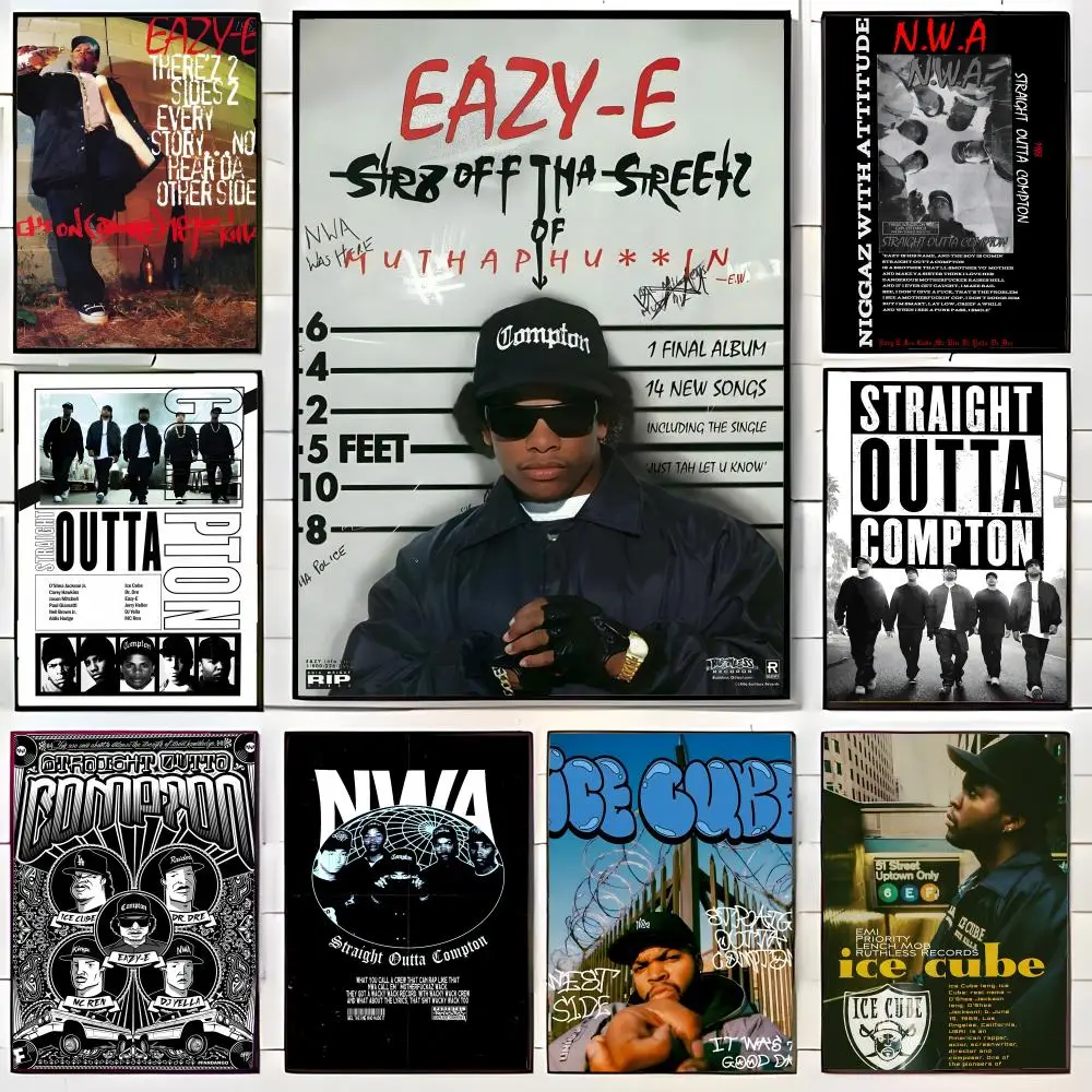 S-Straight Outta Compton Poster Wall Art Print Decorative Mural Home Decor Gift Unframed