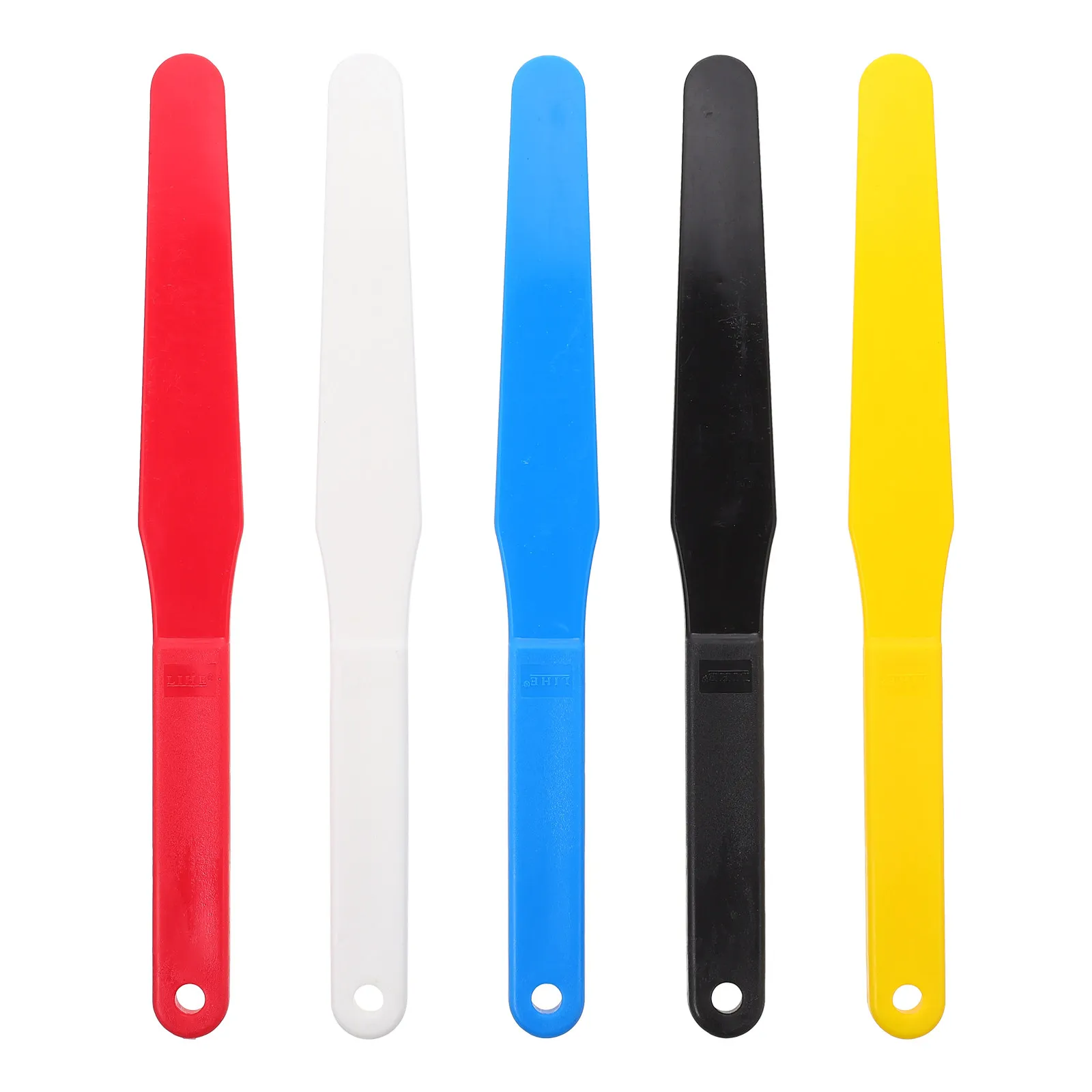 5Pcs Lightweight Plastic Screen Printing Shovel Ink Mixing Spatula for Oil Painting Color Mixing Painting Tool Art Supplies