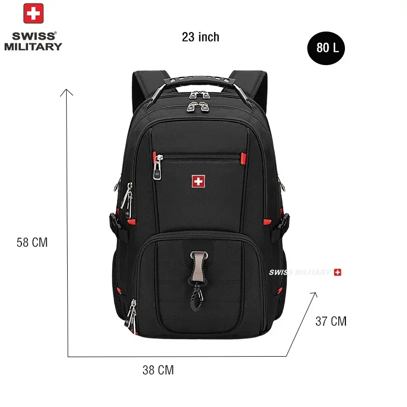 Nieuwe 17-inch laptoprugzak Waterdichte USB-oplaadpoort Multifunctionele rugzak in Zwitserse stijl Schooltas Mochila Wandelreistas