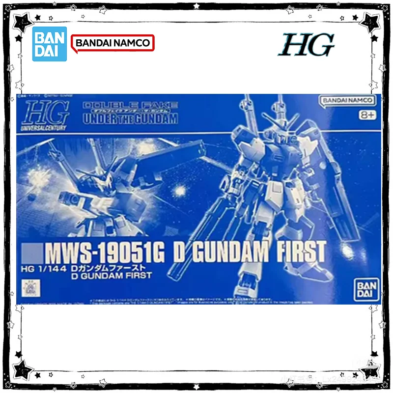 

Bandai Genuine HG 1/144 MWS-19051G D Gundam First Model Kit Anime Action Figure High Poseability Collection Assembly Model Toys