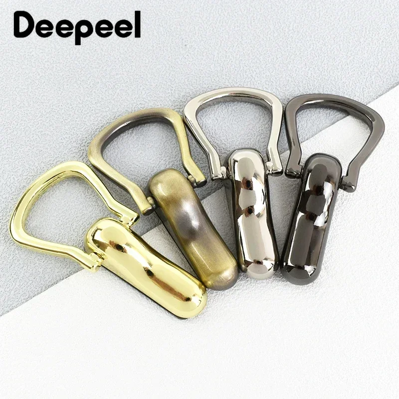 2/4/10Pcs Deepeel Metal Side Clip Buckle Bag Handles Chain Hook Handbag Screw Nail Rivet Connector Clasp DIY Bags Accessories