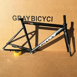 R10 GRAY Logo 700C Road Bike Aluminum Alloy 6061 Frame Front Fork 48/52cm Height Fit For 23/25c Tires Multi-color Optional