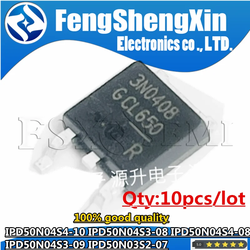 

10PCS IPD50N04S4-10 4N0410 IPD50N04S3-08 3N0408 IPD50N04S4-08 4N0408 IPD50N04S3-09 3N0409 IPD50N03S2-07 PN0307 TO-252