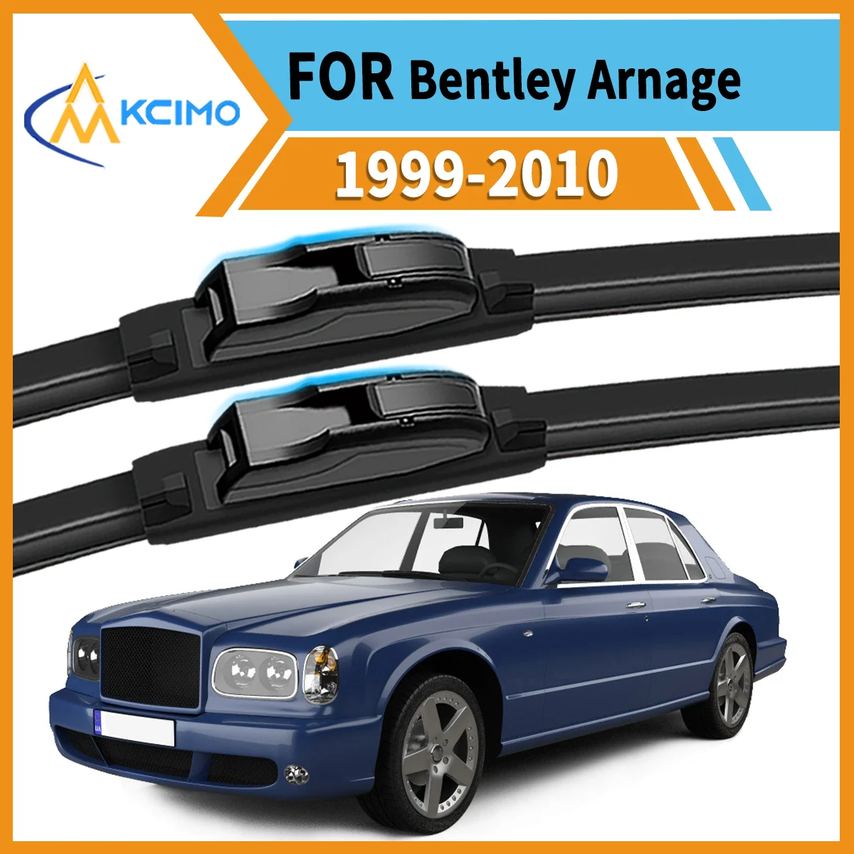 

Max Visibility Max Safety 2PCS Wiper Blades for Bentley Arnage 1999–2010 All-Season Performance Easy Install Durable Rubber