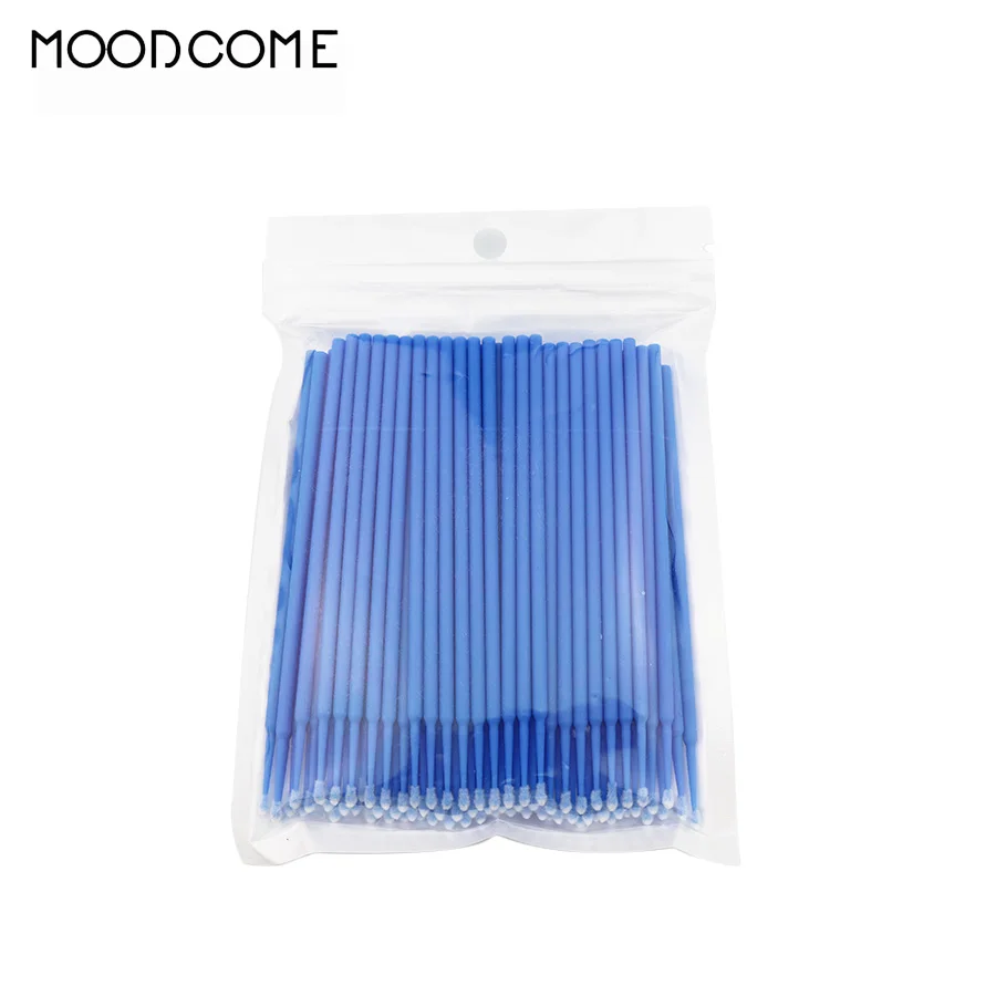 Micro-brosses applicateur de mascara, 100 pièces, baguettes pour extensions de cils professionnelles, brosse pour les yeux