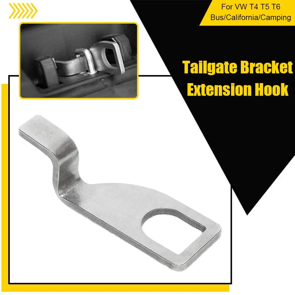 Stainless Steel Car Tailgate Standoff Holder Bracket Hook Fresh Air Vent Lock Extension For VW T5 California Camping Multivan