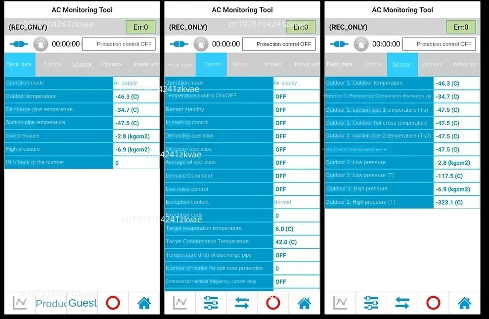 Central Air Conditioning  Bluetooth Fault Repair Detector Mobile Phone  Software Code Analysis