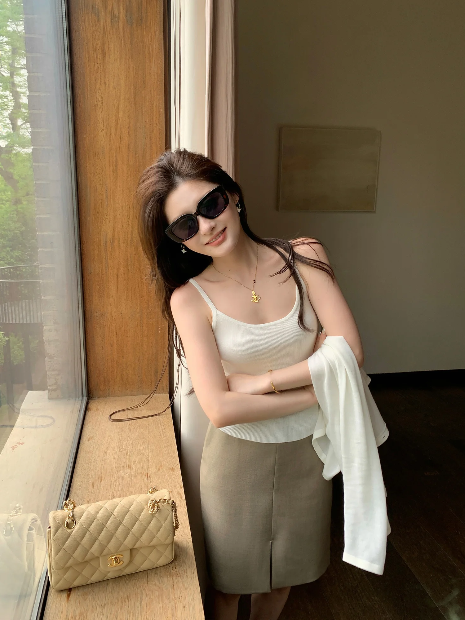 Business Women's High Waist Suit Skirt Asymmetrical Hemline Bodycon Mid-Length Polyester Fiber Standard Fit Summer 2026