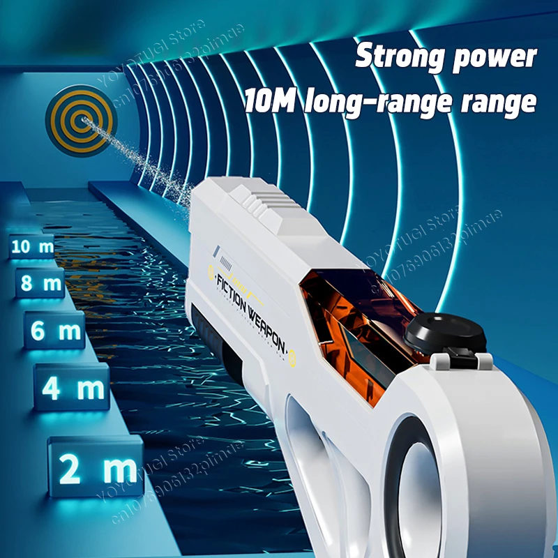 Nowa ręka, w pełni zintegrowany automatyczny pistolet na wodę, elektryczny ciągły ogień o dużej pojemności, letni pistolet zabawkowy do zabawy na