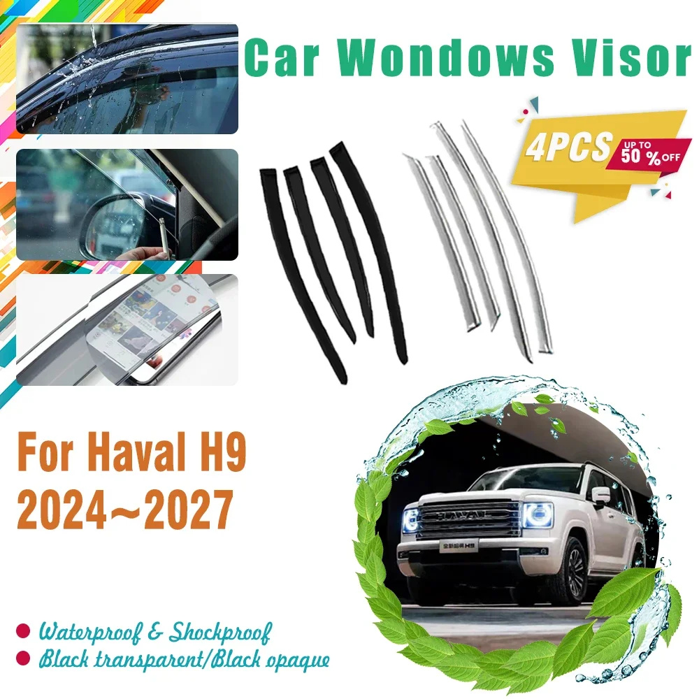 

Car Windshields For Haval H9 MK2 2024 2025 2026 2027 Waterproof Pad Sun Rain Window Visor Rain Guard Trim Cover Auto Accessories