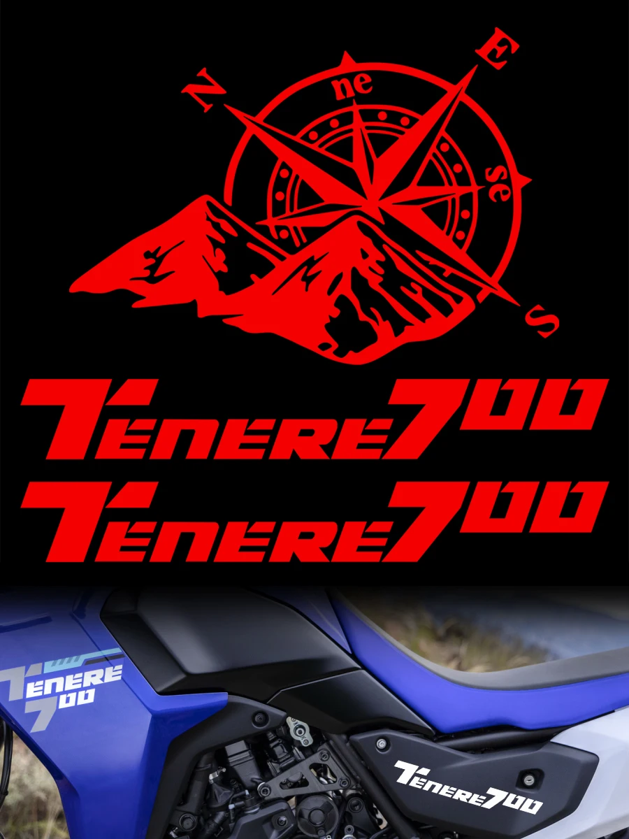 AliExpress NONE For TENERE 700 Tenere700 XTZ T7 T700 Reflective Motorcycle Stickers Moto Bike Body Helmet Windshield Vinyl Decals Accessories