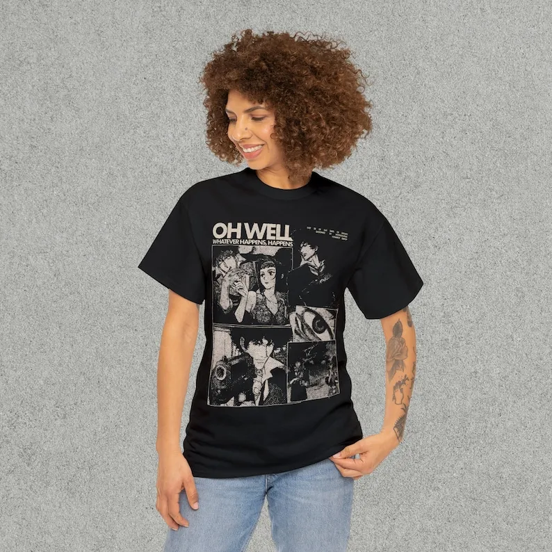 Cowboy Bebop Shirt - Vintage Anime Merch - Cowboy Bebop Retro Tee - 90s Retro Anime T-Shirt