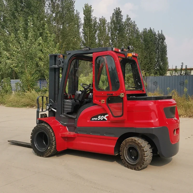Blue industrial handling equipment, warehousing, logistics, stacking and operation vehicles