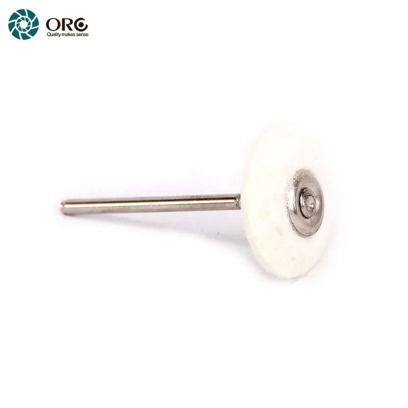 ORO 12pcs Mini Cotton Knife-Edge Buff 23mm Mounted 3/32