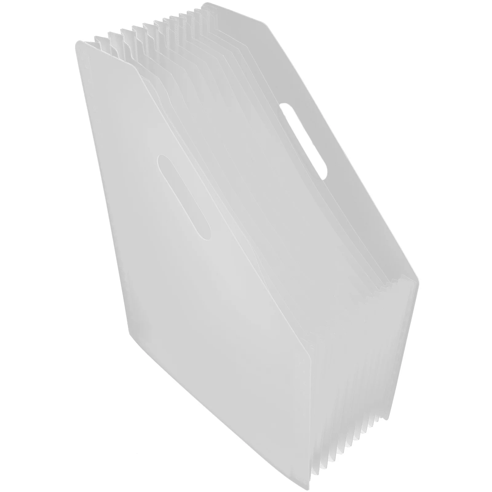 Plastic File Organizer Expandable Folder For Documents Large Capacity Vertical File Holder Small Desktop Storage