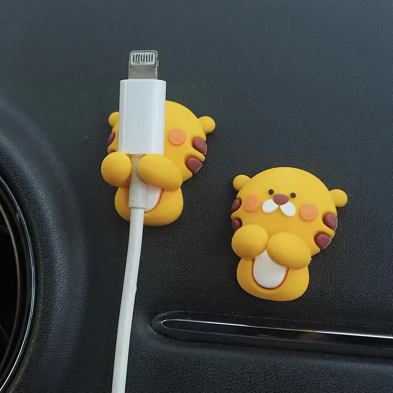 2Pcs Creative Cartoon Strong Backing Adhesive Mobile Phone Data Organizer Charging Headphone Cable Fixer Card Wire Finisher image 6