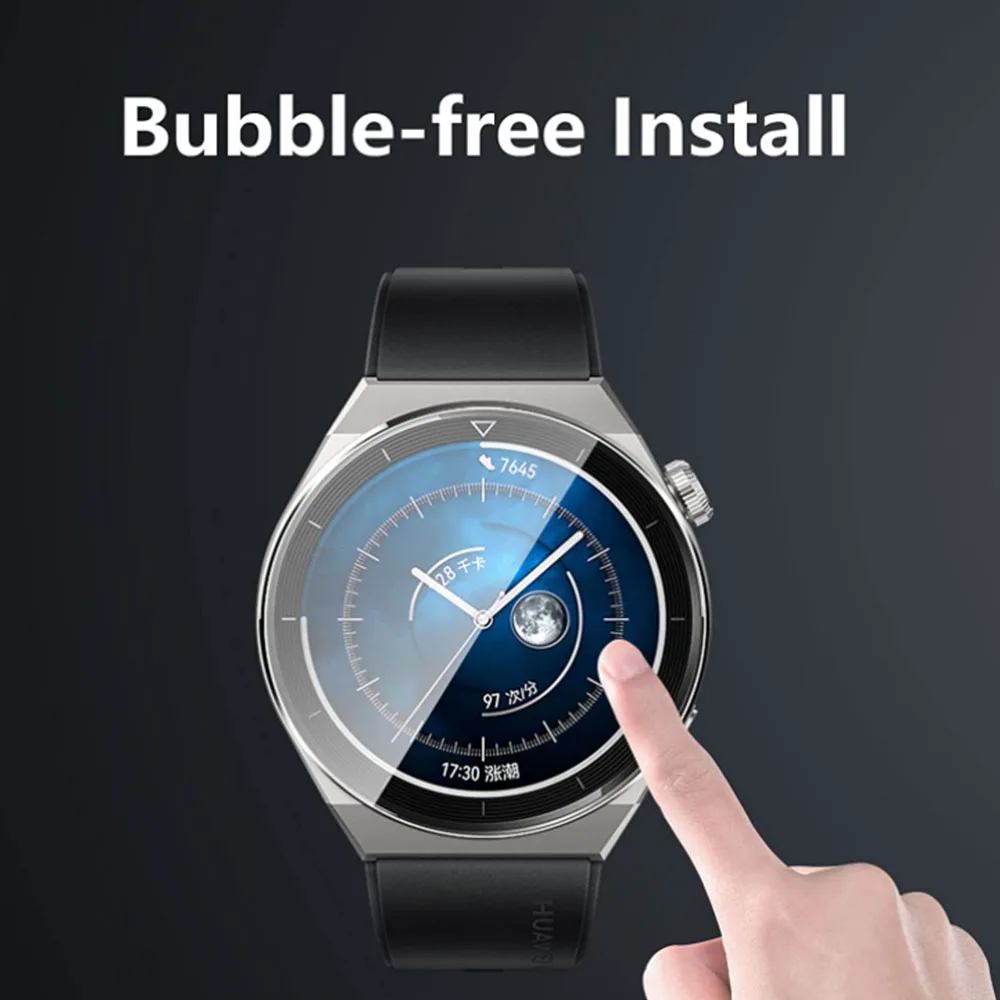 BEHUA Premium กระจกนิรภัยสําหรับนาฬิกา Huawei GT3 pro ภาพยนตร์ Smartwatch ป้องกันหน้าจอฟิล์มป้องกันการระเบิดอุปกรณ์เสริม