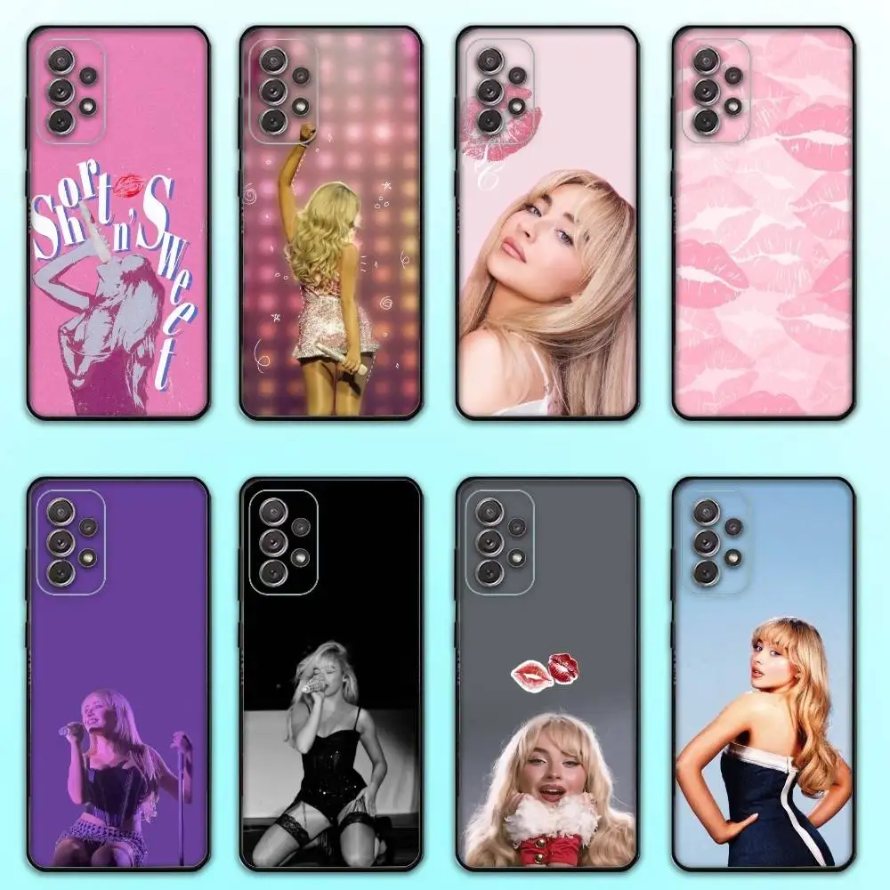 

Singer S-Sabrina Carpenter Phone Case For Samsung S25,S24,S21,S22,S23,S30,Ultra,S20,Plus,Fe,Lite,Note,10,9,5G Black Cover