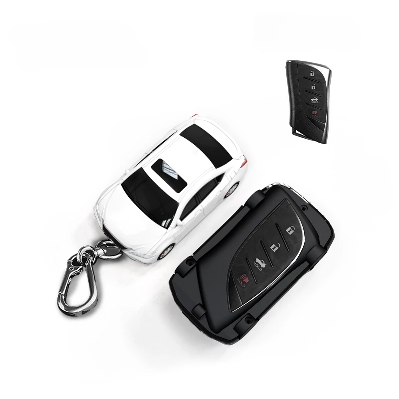Car Shape Model Car Key Fob Case Cover Bag Protector Suitable For LEXUS ES Z10 UX AA1 AH1 LS F5 Plastic Model Key Fob Cover Case