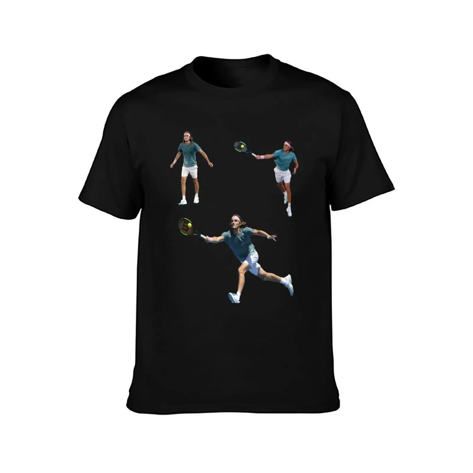stefanos tsitsipas s pack T-Shirt Fashion Casual Short Sleeve T-Shirt