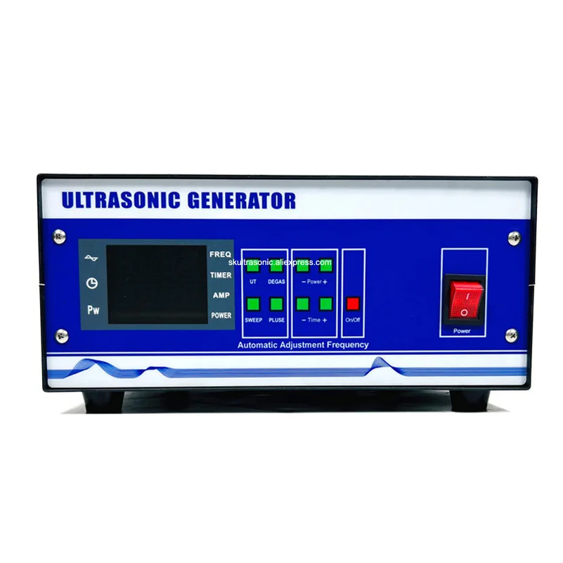 2000Watt Industrial Ultrasonic Generator For Engine Block Part Cleaning System Washing Device 28KHz-40KHz Adjustable Frequency