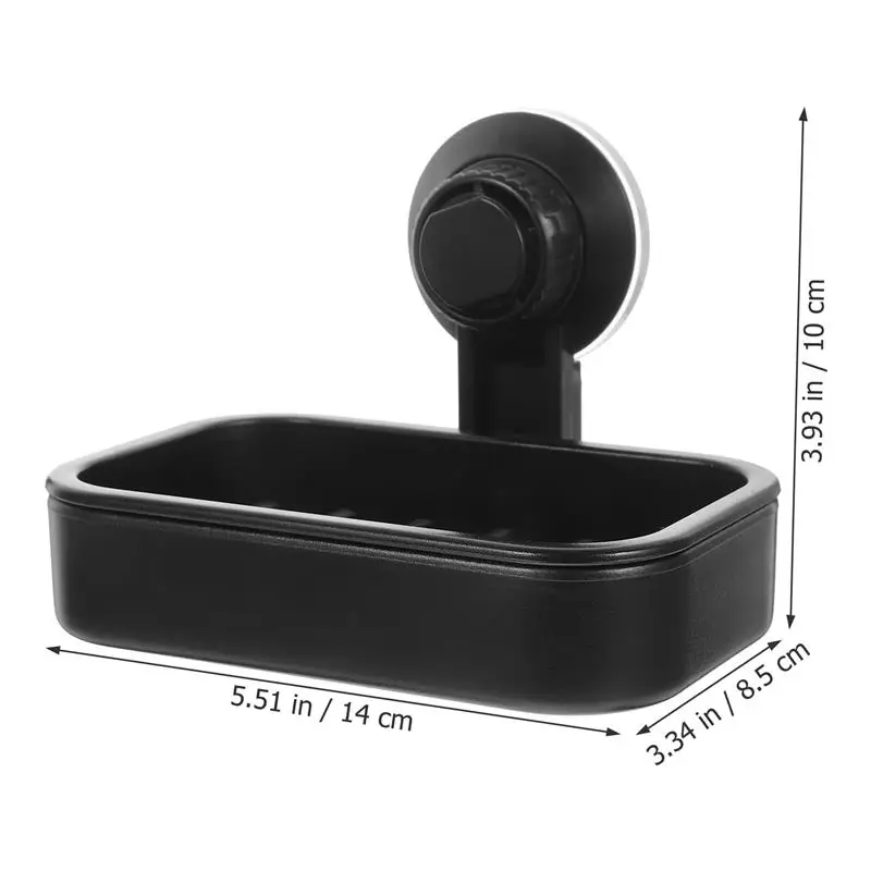 Soap Dish Holder Suction Dispensers Vacuum Cup Bar Drainer Holder for Shower Bathroom Tub and Kitchen Sink